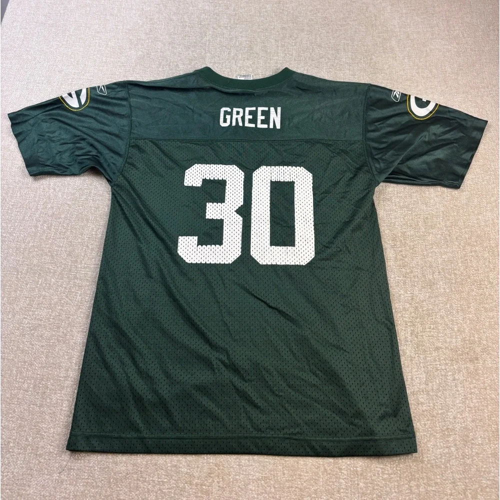 Reebok Green Bay Packers Ahman Green 30 Jersey Kids XL 18-20 Green NFL Football
